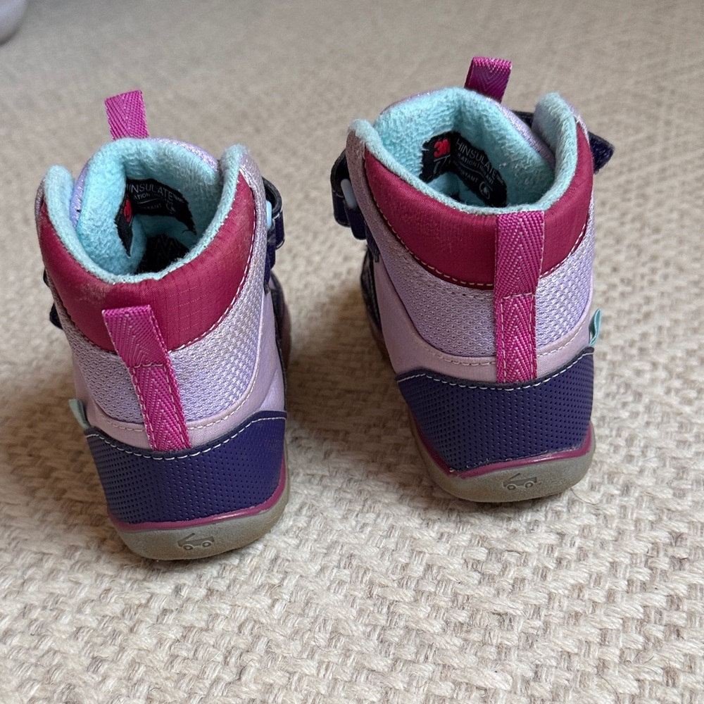 See Kai Run Kids Snow and Winter Boots in Purple and Pink - Picture 3 of 4
